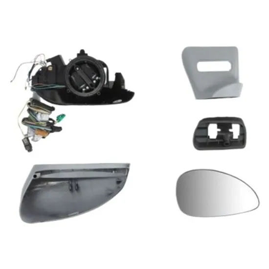 Oglinda exterioara stanga CITROEN C4 1 LC 2004->2012, C4 COUPE 2004->2013 perioada 2004 2005 2006 2007 2008 2009 2010 2011 pana la an de fabricatie 12/2010, de la an de fabricatie 2004, reglaj electric, cu incalzire, rabatare electrica, pana la an de fabricatie 2010, prevopsit grund