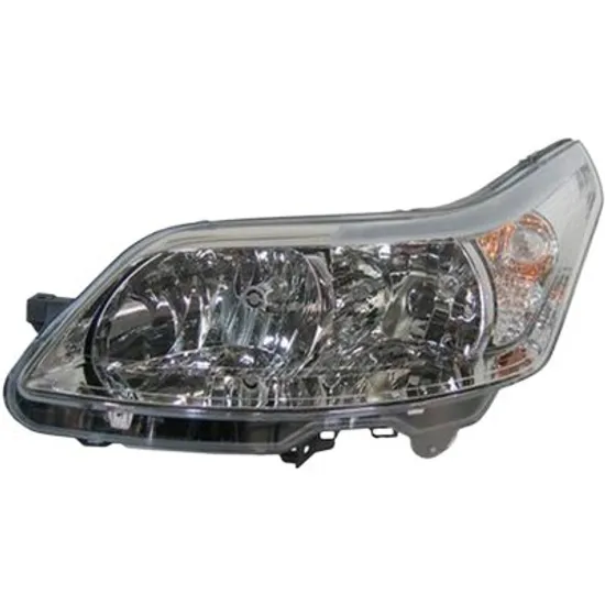 Far stanga CITROEN C4 1 LC 2004->2012, C4 COUPE 2004->2013 perioada 2004 2005 2006 2007 2008 2009 2010 2011 pana la an de fabricatie 2009, cu motor reglaj, semnal transparent, cu reglaj electric, cu semnal, cu bec H7/H1