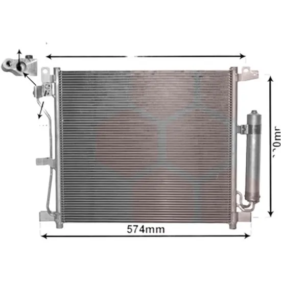 Radiator aer conditionat MERCEDES SPRINTER 906 2006->2017 pentru 314 CDI 4x4 , perioada 2016 2017 2018 2019 2020 2021
