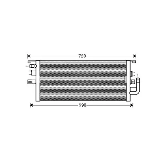 Radiator apa MERCEDES SL R230 2001->2012 600 368KW 500CP , pentru motor M 275.951 perioada 2003 2004,2005,2006,2007,2008,2009,2010,2011 2012