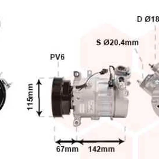 Compresor aer conditionat VOLVO S60 2 2010->2018, V60 1 2010->2018 pentru 1.5 T2, perioada 2015 2016 2017 2018