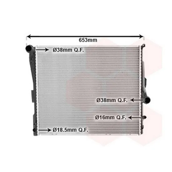 Radiator Motor BMW X3 E83 2003->2011 Radiator apa pentru 2.5 - 3.0cc (58x50) CV automata Perioada 2004 2005 2006 2007 2008 2009 2010 2011