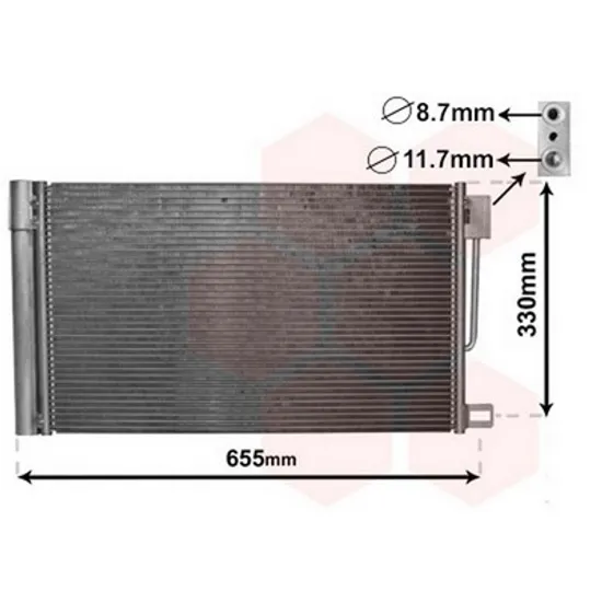 Radiator Aer Conditionat OPEL ADAM 2012->2019 Radiator aer conditionat benzina/ diesel 57x35 Perioada 2012 2013 2014 2015 2016 2017 2018