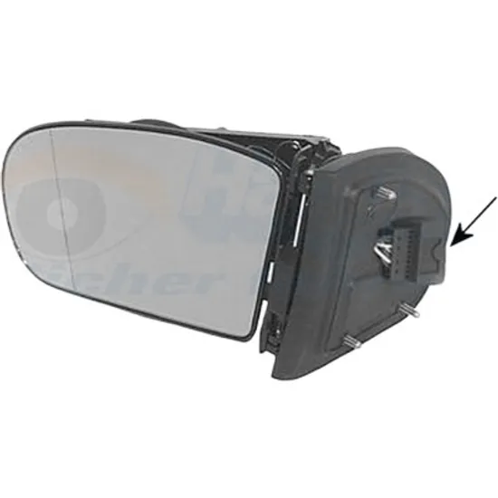 Oglinda exterioara stanga MERCEDES C-CLASS Coupe Sport CL203 2001->2008, C-CLASS W203 2000->2007 perioada 2000 2001 2002 , cu semnal, numar pini 9, cu incalzire, fara intunecare automata, fara memorie, rabatare electrica,