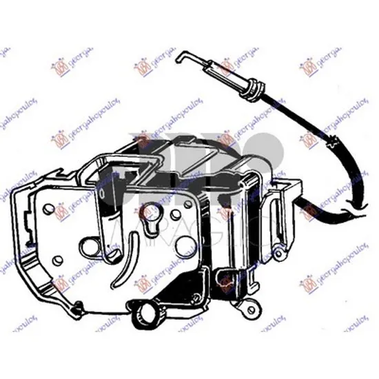 Broasca Usa FIAT PANDA 312 2012-> Mecanism inchizator usa fata inchidere centralizata -cu telecomanda dreapta Perioada 2012 2013 2014 2015 2016 2017 2018