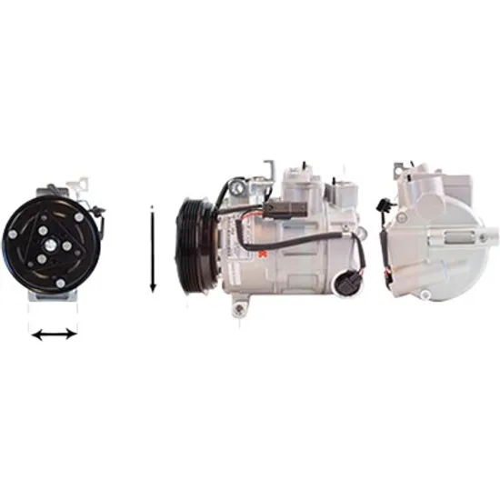 Compresor aer conditionat MERCEDES B-CLASS W246 2011->2018 pentru B 200 CDI / d 4-matic , perioada 2014 2015 2016 2017 2018
