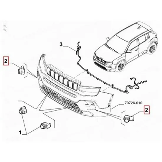 Senzor parcare ALFA ROMEO JUNIOR 2024-> Senzor parcare (O) Perioada 2024 2025