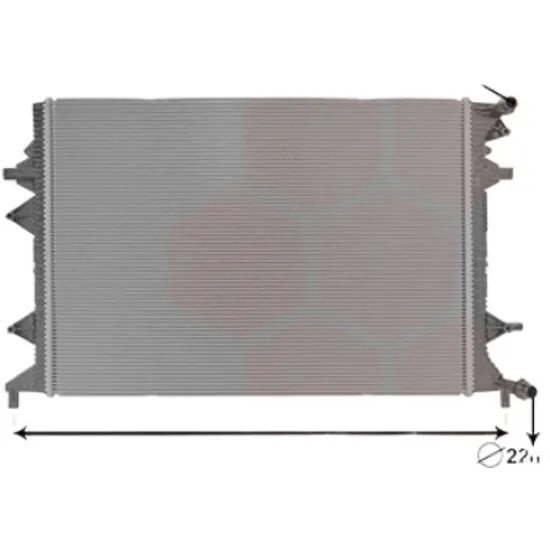 Radiator apa VW SCIROCCO 2008->2017 1.4 TSI 110KW 150CP , pentru motor CZDA perioada 2015 2016 2017
