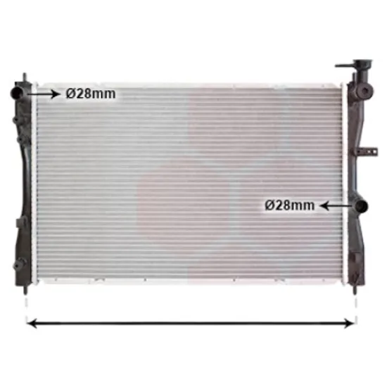 Radiator apa SMART FORFOUR 454 2004->2006 pentru 1.1, perioada 2004 2005 2006
