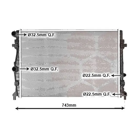 Radiator apa VW T-CROSS 2018-> pentru 1.0 TSi, perioada 2018 2019 2020 2021 2022 2023