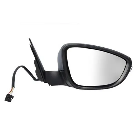 Oglinda VW EOS 2006->2015 Oglinda exterioara electrica cu incalzire cu rabatare electrica pentru vopsit 2009- (cu semnal si lampa podea) DREAPTA Perioada 2011 2012 2013 2014 2015