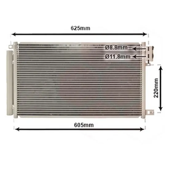 Radiator aer conditionat RENAULT SCENIC 1 1999->2003 pentru 1.9 dCi RX4, perioada 2000 2001 2002 2003