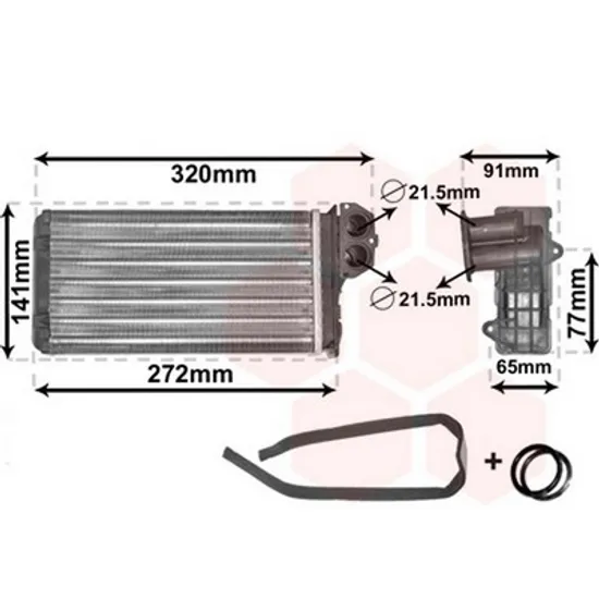 Radiator Incalzire PEUGEOT 206 1998->2007 Calorifer M cu /fara aer conditionat 245x140 Perioada 1998 1999 2000 2001 2002 2003 2004
