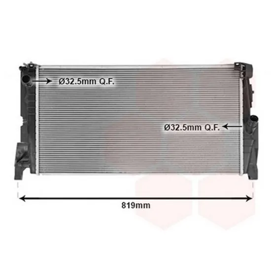 Radiator Motor MINI COUNTRYMAN F60 2016-> Radiator apa 1.5 TURBO benzina AUTO (680x350x26) (3 TUBES) Perioada 2016 2017 2018 2019 2020 2021 2022