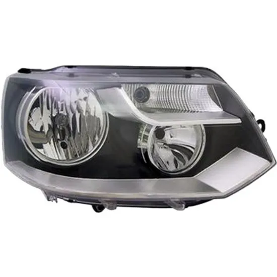 Far dreapta VW TRANSPORTER T5 2003->2015 perioada 2003 2004 2005 2006 2007 2008 2009 2010 2011 2012 2013 2014 2015 de la an de fabricatie 10/2009, cu motor reglaj, semnal transparent, cu reglaj electric, cu lumina de zi, cu bec H15, cu bec H7