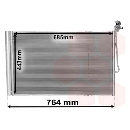 Radiator aer conditionat SMART FORTWO cupe 453 2014-> electric drive 60KW 82CP , pentru motor perioada 2017 2018,2019,2020,2021 2022