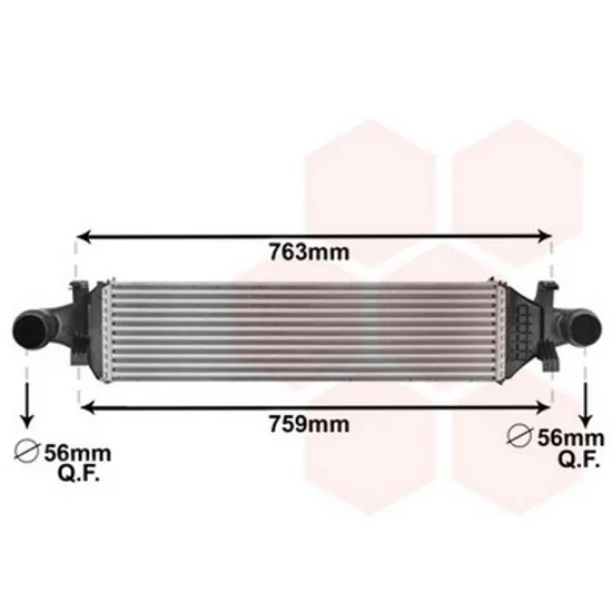 Intercooler MERCEDES CLA C117 2013->2019 Radiator intercooler benzina/ diesel (625x160) Perioada 2013 2014 2015 2016 2017 2018