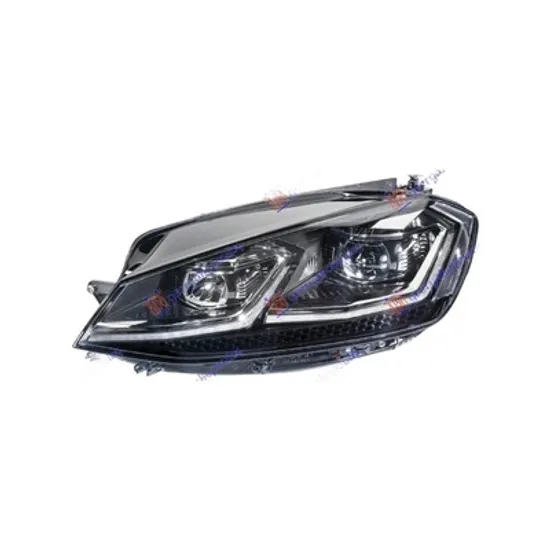 Faruri VW GOLF 7 2012->2020 Far FULL LED functie cornering si reglaj dinamic HELLA stanga 2016-> Perioada 2016 2017 2018 2019 2020