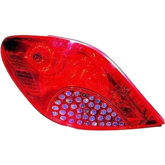Lampa stop spate stanga PEUGEOT 207 2006->2015 perioada 2008 2009 2010 2011 2012 2013 pana la an de fabricatie 08/2009, semnal rosu,