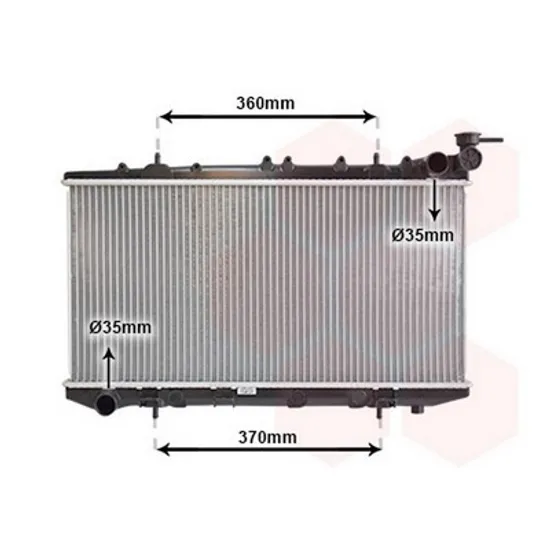 Radiator Motor NISSAN ALMERA TINO 1998->2006 Radiator apa 2,0CC DIES. +/- A/C(64,5x32) (KOYO) Perioada 1995 1996 1997 1998 1999 2000