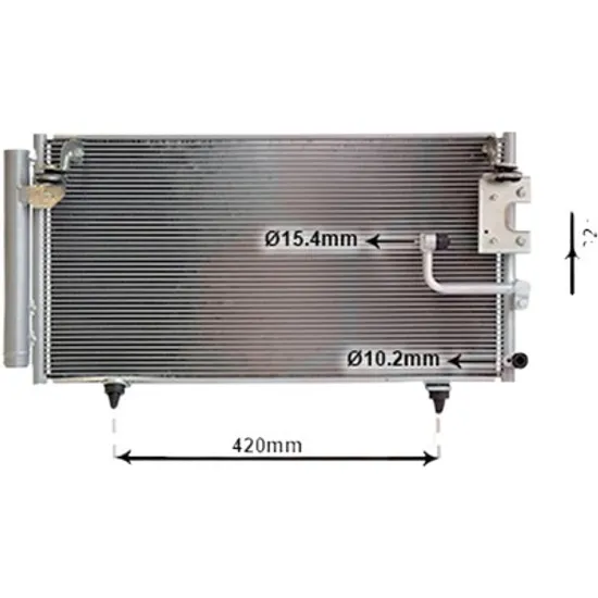 Radiator aer conditionat BMW 4 Gran Coupe F36 2014-> 418 d 110KW 150CP , pentru motor B47 D20 A perioada 2015 2016,2017,2018,2019 2020