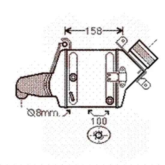 Intercooler BMW X6 F16 2014->2019, X5 E70 2006->2013, X6 E71 2007->2014 pentru xDrive 50 i, perioada 2008 2009 2010 2011 2012 2013 2014 2015 2016 2017 2018 2019