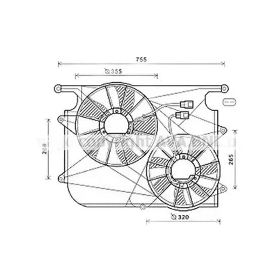 Ventilator Motor OPEL ANTARA 2006-> Electroventilator complet 2 0-2 2 CDTi, Perioada 2006 2007 2008 2009 2010 2011 2012