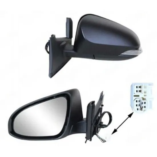 Oglinda TOYOTA YARIS 2010-> Oglinda exterioara electrica cu incalzire cu rabatare electrica pentru vopsit (cu semnal) STANGA Perioada 2014 2015 2016 2017