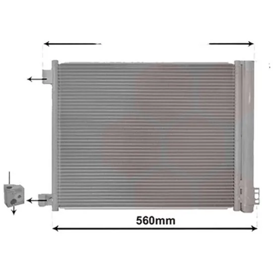 Radiator aer conditionat PEUGEOT 3008 2016-> 2.0 BlueHDi 180 133KW 181CP , pentru motor AHW (DW10FC) perioada 2016 2017,2018,2019,2020 2021
