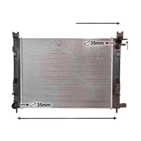 Radiator apa DACIA DUSTER 2010->2018 pentru 1.5 dCi 4x4, perioada 2010 2011 2012 2013 2014 2015 2016 2017 2018