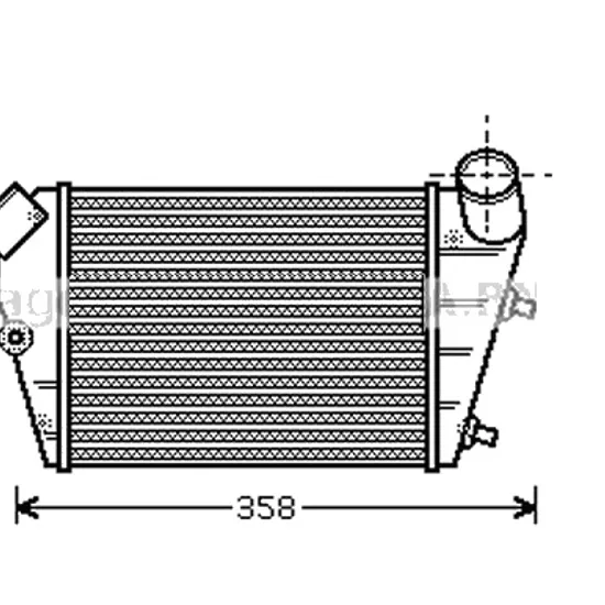 Intercooler LANCIA LYBRA 1999->2005 1.9 JTD 77KW 105CP , pentru motor AR 32302 perioada 1999 2000