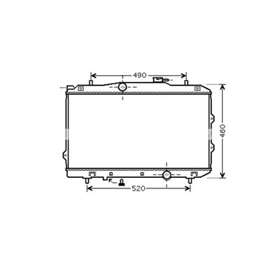 Radiator apa KIA CERATO 2004->2009 pentru 1.6, perioada 2004 2005 2006 2007 2008 2009