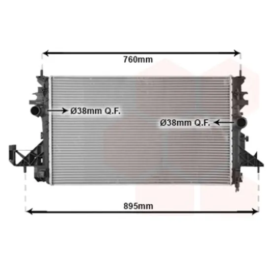 Radiator apa OPEL ASTRA K 2015->2021 pentru 1.4, perioada 2015 2016 2017 2018 2019 2020