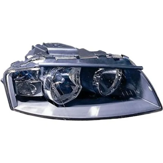 Far dreapta AUDI A3 8P1 2003->2012 perioada 2003 2004 2005 2006 2007 2008 cu motor reglaj, cu reglaj electric, cu bec H7/H7