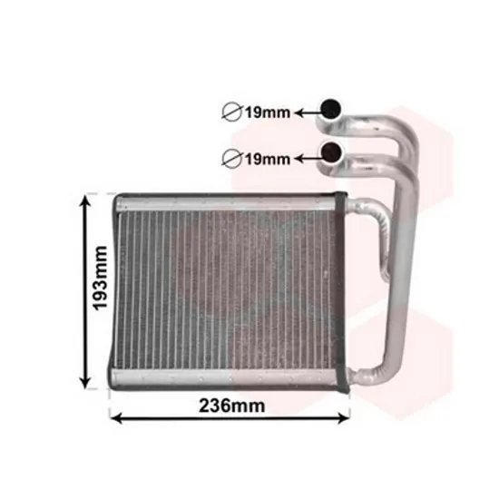 Radiator Incalzire HYUNDAI SONATA 7 2014->2018 Calorifer (BR) (165x225x26) Perioada 2009 2010 2011 2012 2013 2014 2015 2016 2017