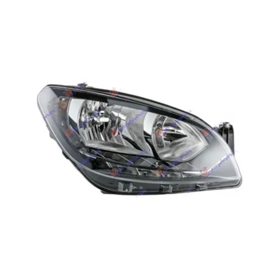 Faruri SKODA CITIGO 2011-> Far reglaj electric H7/H7/LED HELLA 2017-> dreapta Perioada 2011 2012 2013 2014 2015 2016