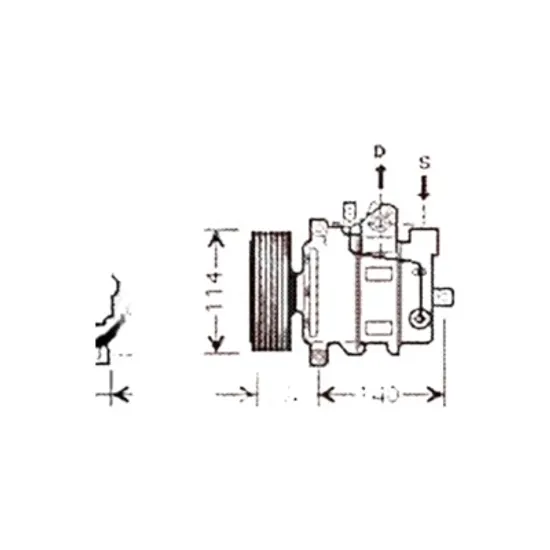 Compresor aer conditionat AUDI A4 8E2; B6 2000->2005 pentru 2.0, perioada 2000 2001 2002 2003 2004