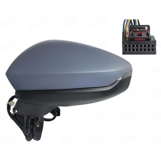 Oglinda AUDI A3 2020-> Oglinda exterioara electrica cu incalzire cu rabatare electrica pentru vopsit (cu semnal LED (10 PIN) STANGA Perioada 2024 2025