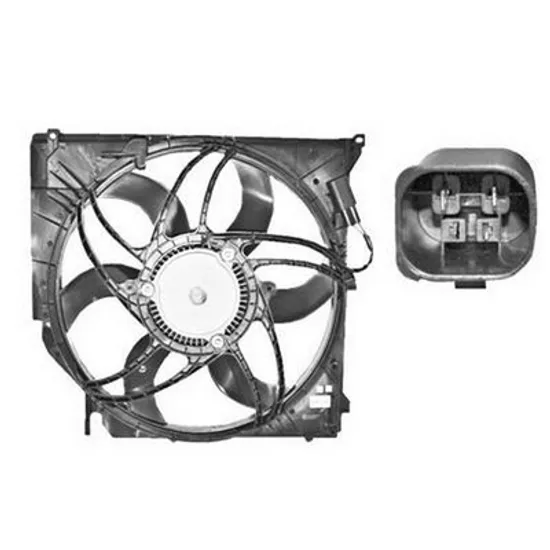 Ventilator Motor BMW X3 E83 2003->2011 Electroventilator complet (2.0-2.5-3.0 benzina-2.0 DI) cu aer conditionat Perioada 2004 2005 2006 2007 2008 2009 2010 2011