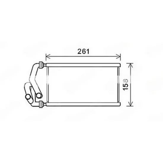 Radiator Incalzire HONDA CIVIC 8 2005-> Calorifer (130x250x26) Perioada 2006 2007 2008 2009 2010 2011