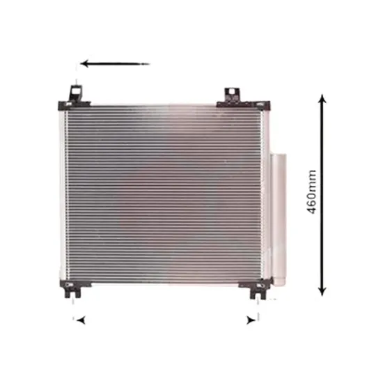 Radiator aer conditionat CITROEN C2 2003->2017 1.4 54KW 73CP , pentru motor KFV (TU3A), KFV (TU3JP) perioada 2003 2004,2005,2006,2007,2008 2009
