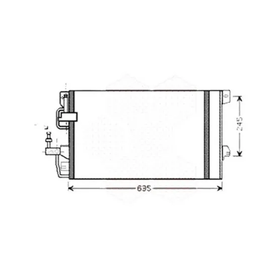 Radiator aer conditionat SUZUKI S-CROSS 2013->2022 1.0 82KW 112CP , pentru motor K10C perioada 2016 2017,2018,2019,2020 2021
