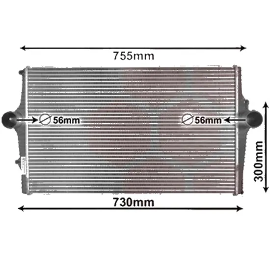 Intercooler VOLVO V70 2 1999->2008 2.4 103KW 140CP , pentru motor B 5244 S2 perioada 2000 2001,2002,2003,2004,2005,2006 2007