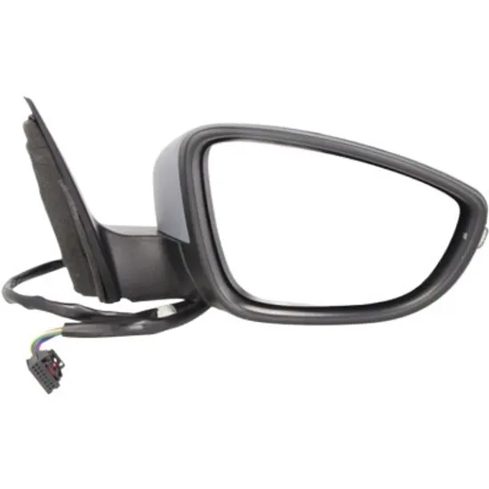 Oglinda exterioara dreapta VW PASSAT B7 2010->2014 perioada 2010 2011 2012 2013 2014 pana la an de fabricatie 07/2013, inaltime cm 37,8, latime cm 15,5, lungime cm 24,8, reglaj electric, cu incalzire, rabatare electrica, prevopsit grund
