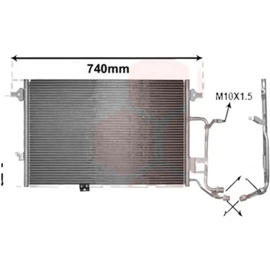 Radiator aer conditionat BMW 3 F30 2011->2018, 3 Gran Turismo F34 2012-> pentru 335 i, perioada 2011 2012 2013 2014 2015 2016