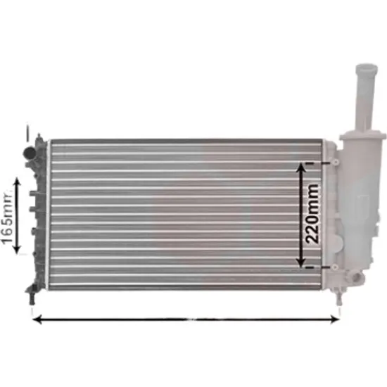 Radiator apa FIAT PUNTO 188 1999->2012 pentru 1.2 Natural Power, perioada 2003 2004 2005 2006 2007 2008 2009 2010 2011 2012
