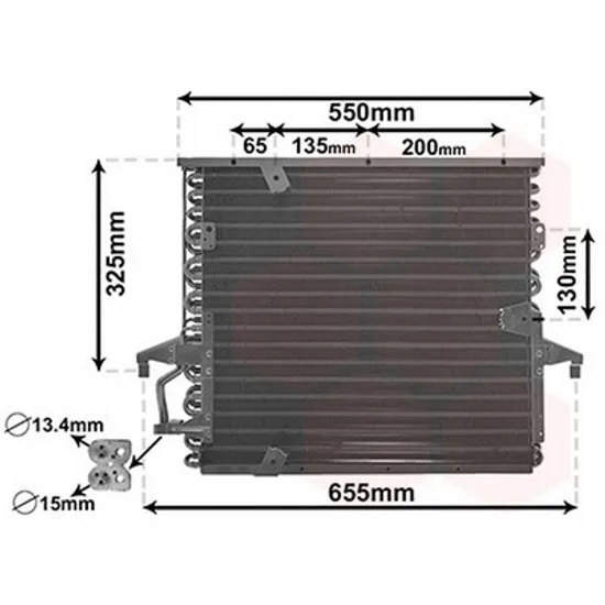 Radiator Aer Conditionat BMW 3 E46 1997->2005 Radiator aer conditionat benzina 2,5TD (47x43,2x25) 1997->2004 Perioada 1998 1999 2000 2001 2002 2003 2004 2005
