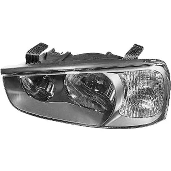 Far stanga HYUNDAI ELANTRA 2000->2006 perioada 2000 2001 2002 2003 2004 2005 2006 pana la an de fabricatie 11/2003, cu motor reglaj, semnal alb, cu reglaj electric, cu bec H7/H1