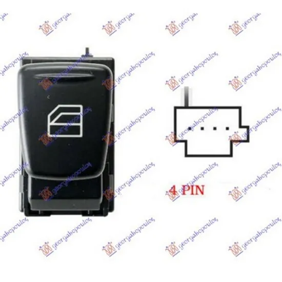 Butoane usa SMART FORTWO cupe 451 2007->2014 Panou butoane usa (4 PIN) stanga Perioada 2007 2008 2009 2010 2011 2012 2013 2014