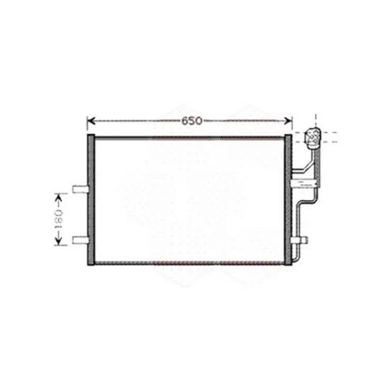 Radiator aer conditionat AUDI A3 Sportback 8VA; 8VF 2012->2020 pentru 2.0 quattro, S3 quattro, perioada 2013 2014 2015 2016 2017 2018